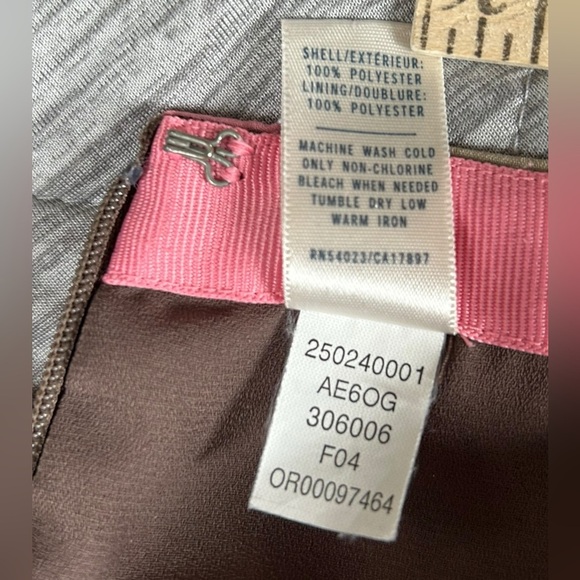 Vintage Old Navy Womens Skirt Lined Pink Maroon Floral A Line Spring Summer Sz 8 - Picture 5 of 6